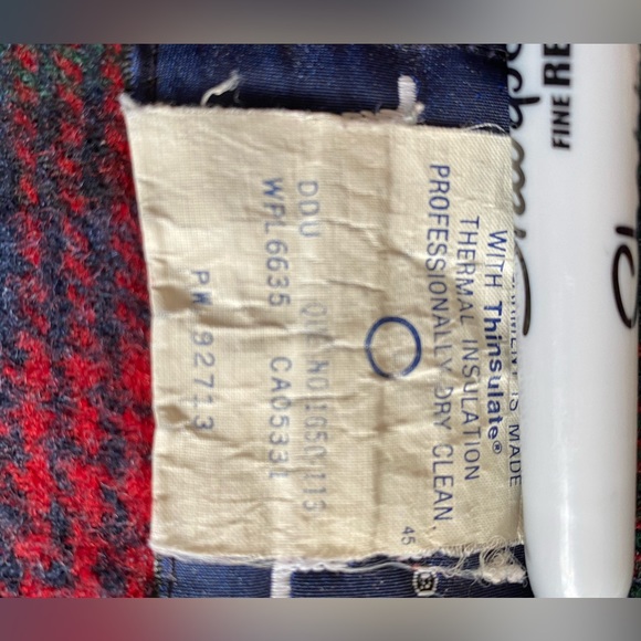 Men's Vintage Woolrich Winter Barn Chore Coat Wool Flannel Lined Made in USA XL - Picture 3 of 7